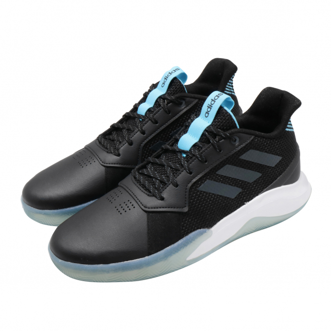 adidas RunTheGame Core Black Grey Six Bright Cyan