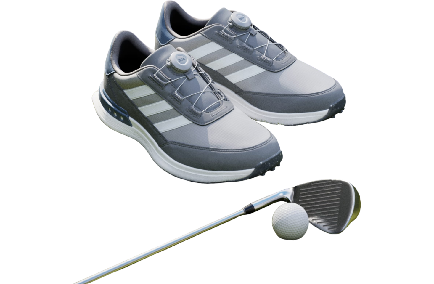 Adidas S2g Spikeless Boa 24 Wide Golf Grey Four / Cloud White