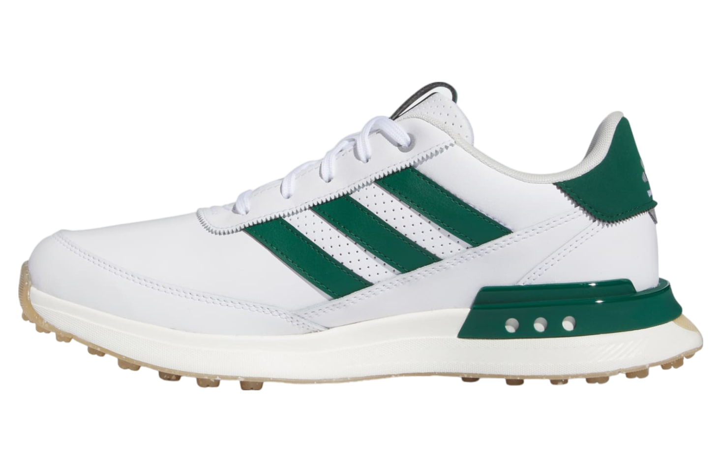 Adidas S2g Spikeless Leather 24 Golf Cloud White / Collegiate Green