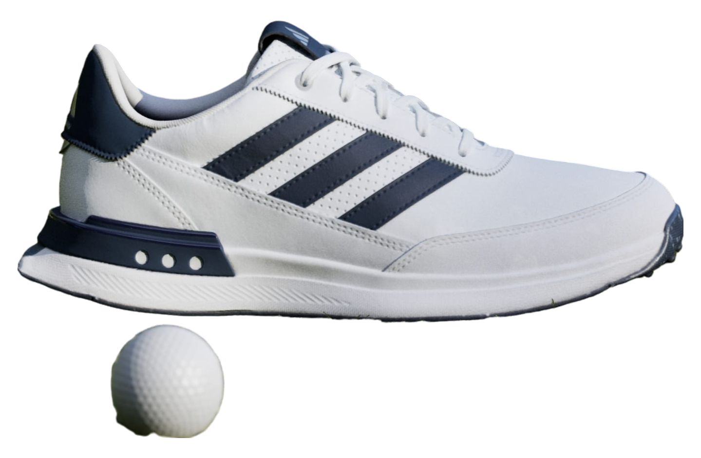 Adidas S2g Spikeless Leather 24 Golf Cloud White / Collegiate Navy