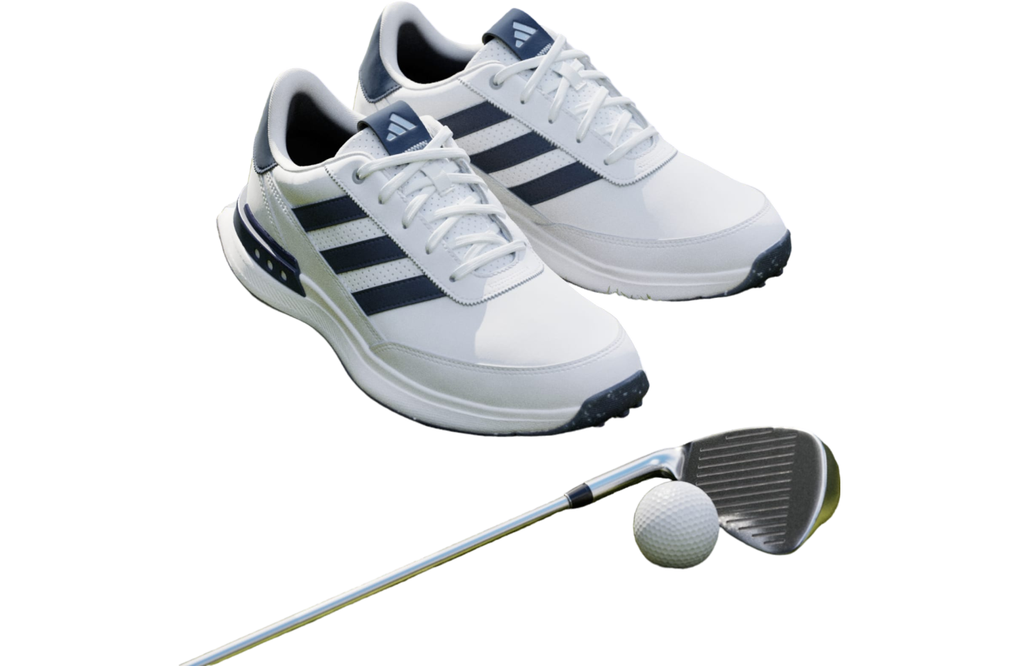 Adidas S2g Spikeless Leather 24 Golf Cloud White / Collegiate Navy