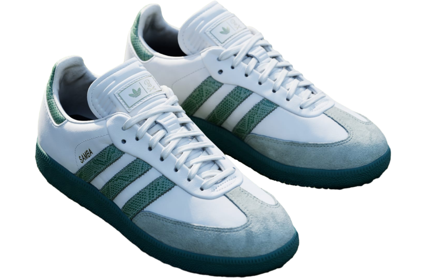 Adidas Samba Barstool Spikeless Cloud White / Collegiate Green