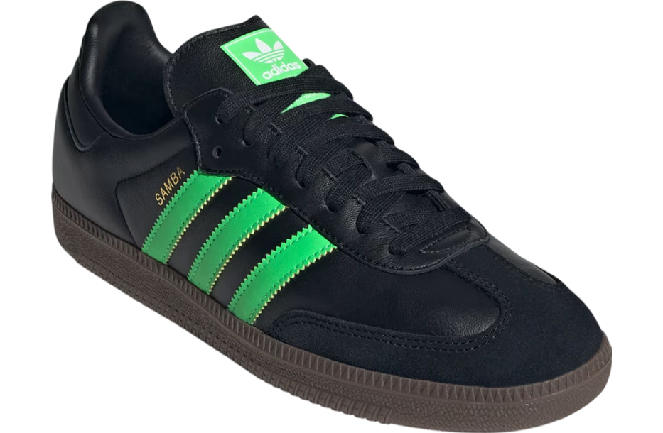 Adidas Samba Core Black / Screaming Green