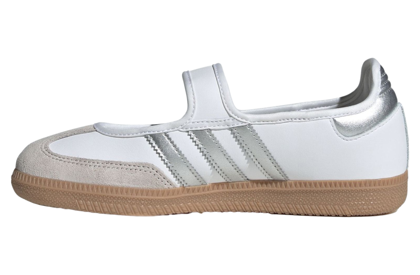 Adidas Samba Jane White / Silver Metallic