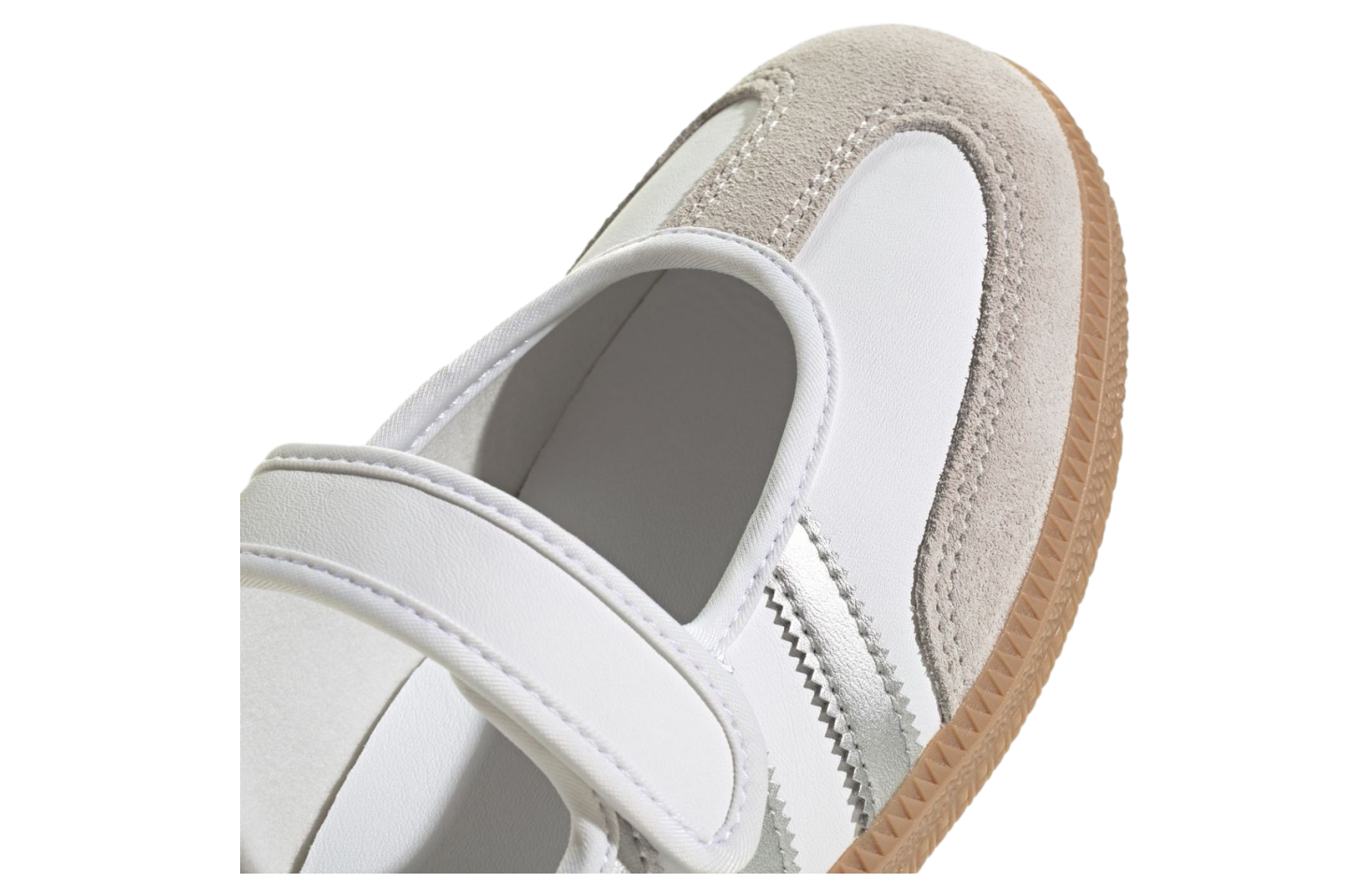 Adidas Samba Jane White / Silver Metallic