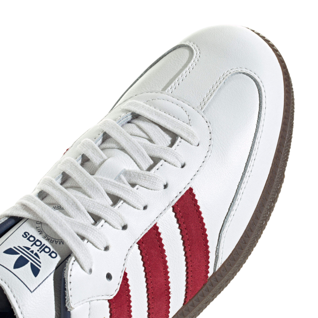 Adidas Samba OG Core White / Team Victory Red