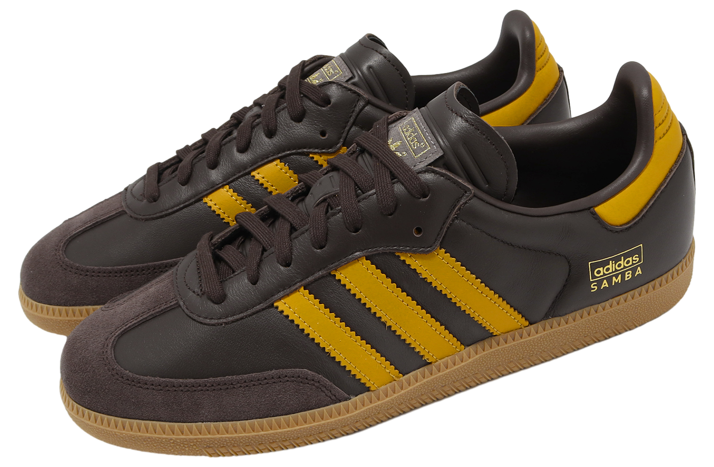 ★ADIDAS Samba OG Dark Brown Preloved Yellow★ Samba OG 'Dark Brown Yellow' - Adidas - IG6174 - dark brown