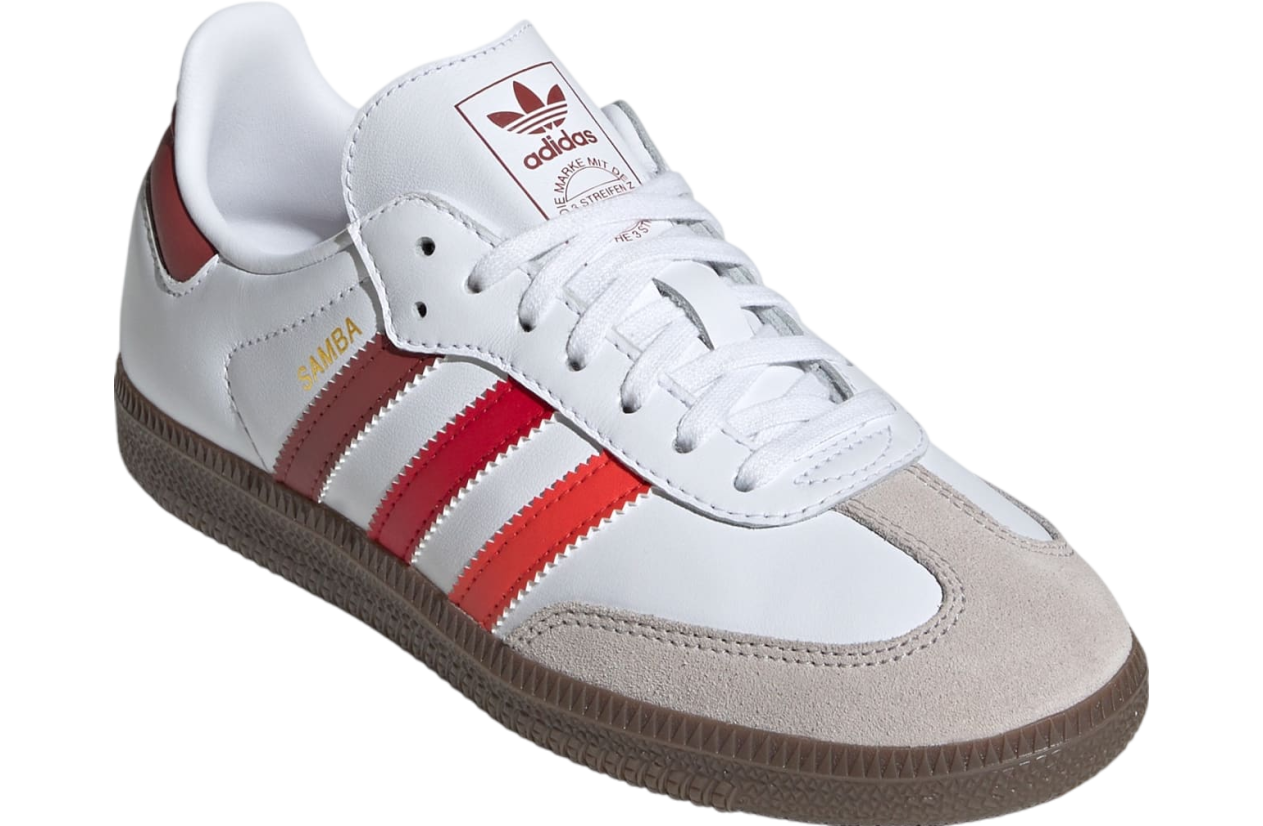 Adidas Samba Og Gs Cloud White / Bright Red