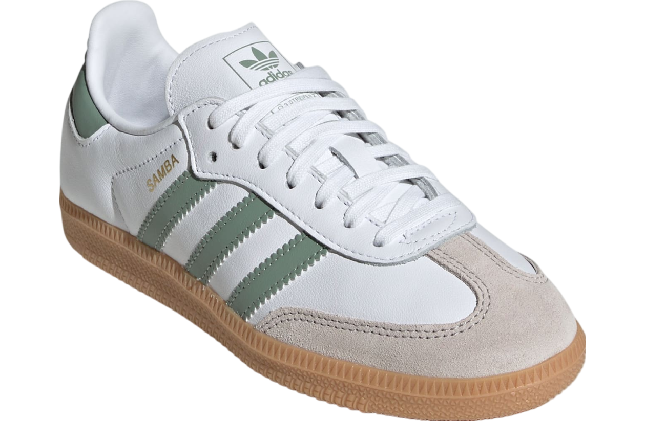 Adidas Samba OG GS Cloud White / Silver Green