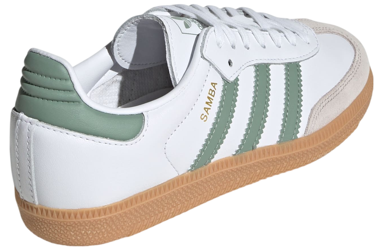 Adidas Samba OG GS Cloud White / Silver Green