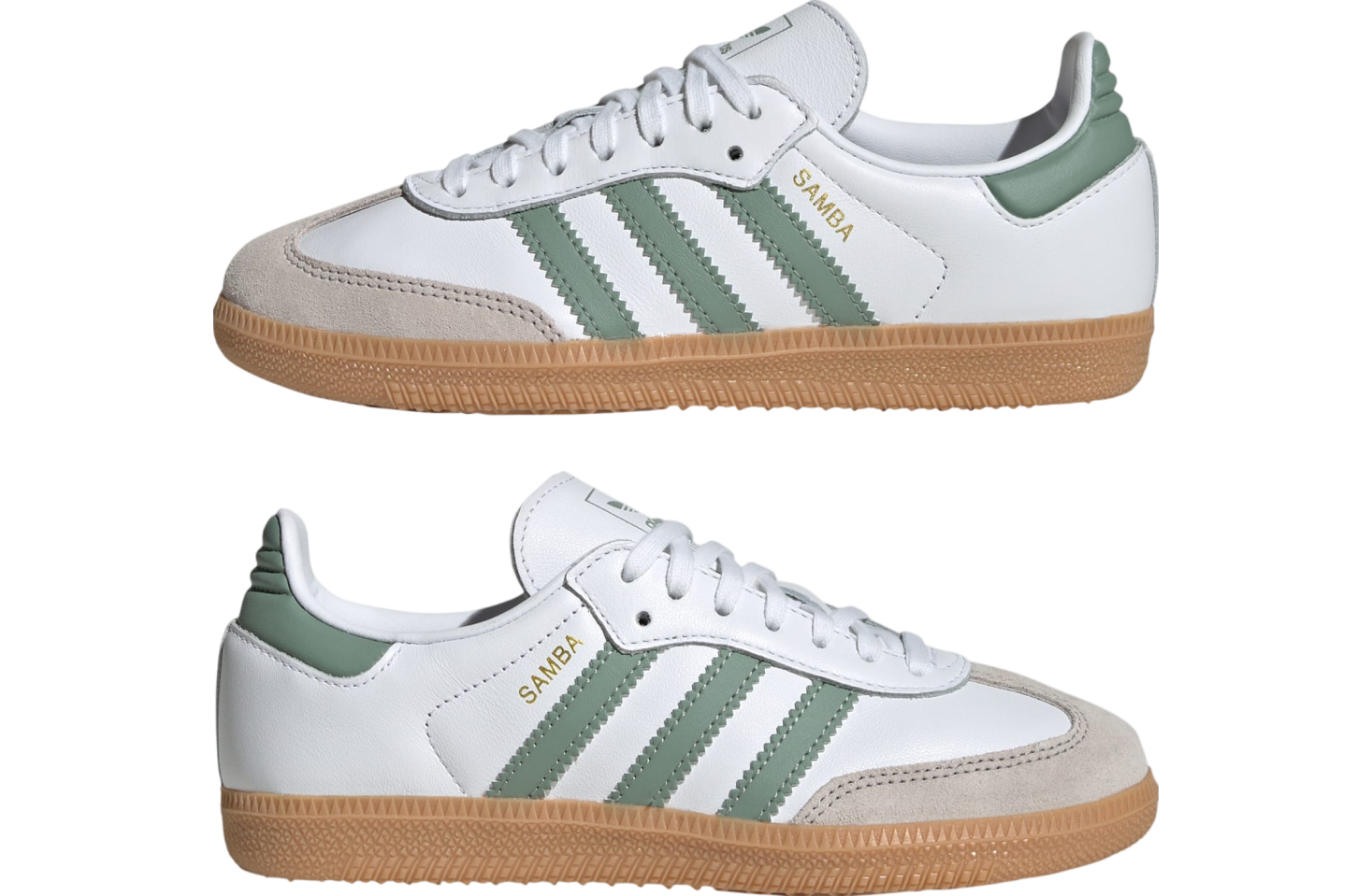 Adidas Samba OG GS Cloud White / Silver Green