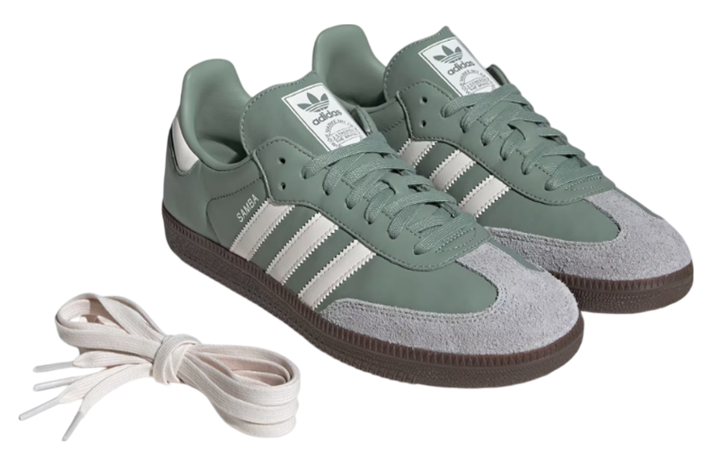 Adidas Samba Og Silver Green / Chalk White