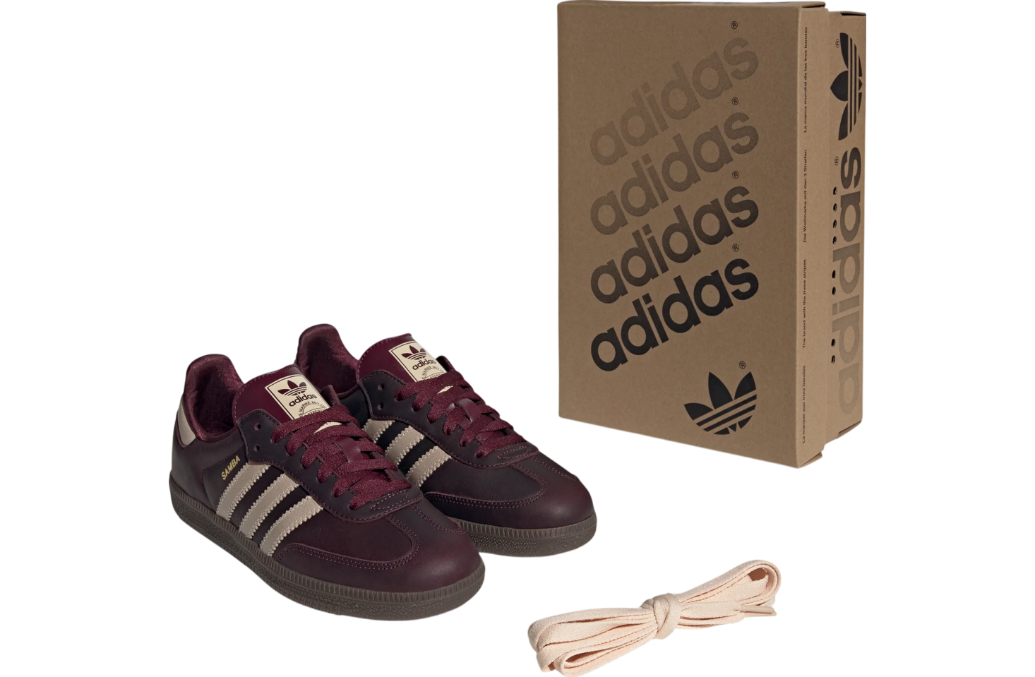 Adidas Samba OG WMNS Maroon / Crystal Sand