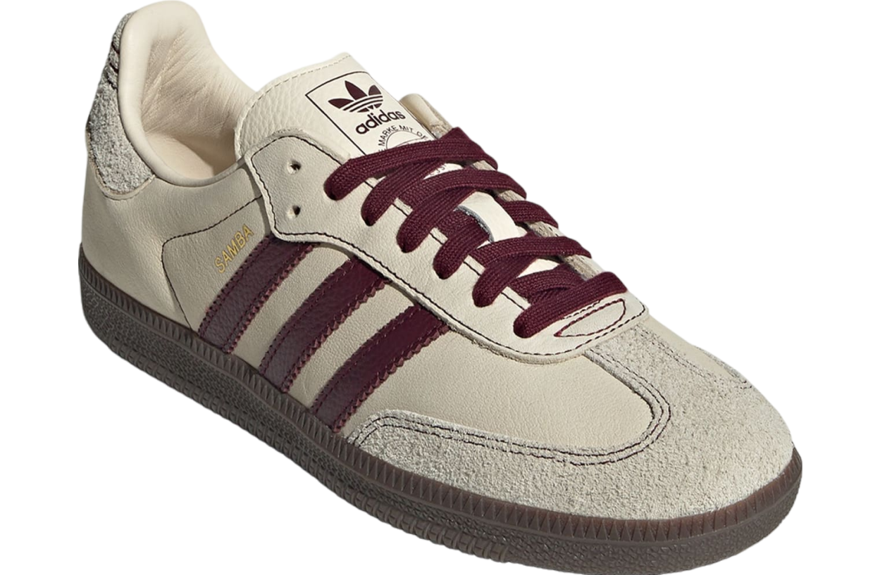 Adidas Samba Og WMNS Wonder White / Maroon