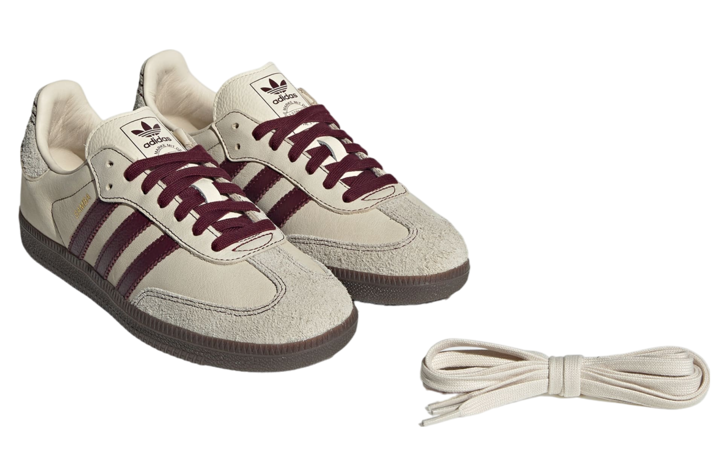 Adidas Samba Og WMNS Wonder White / Maroon