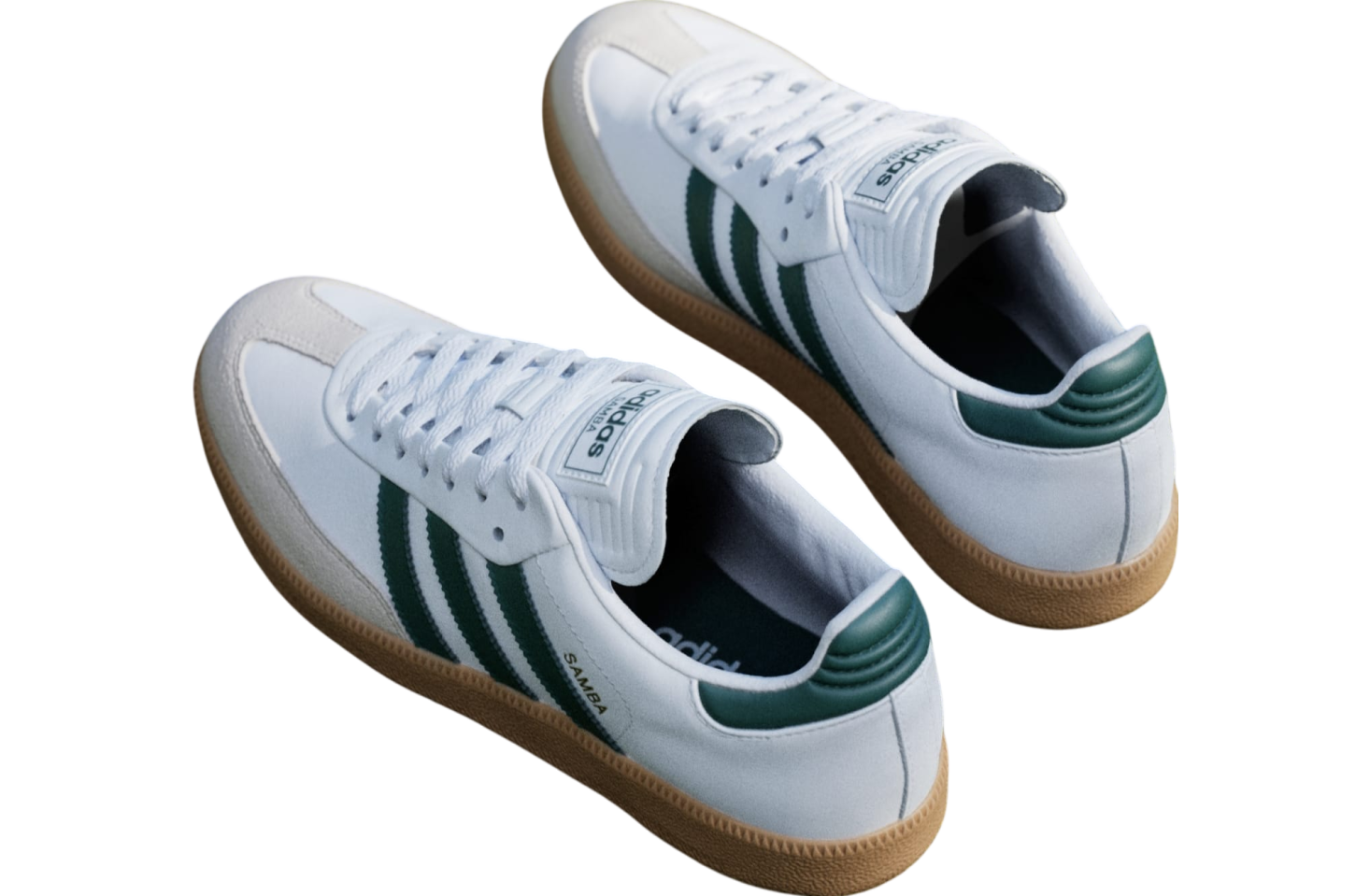 Adidas Samba Spikeless Cloud White / Collegiate Green