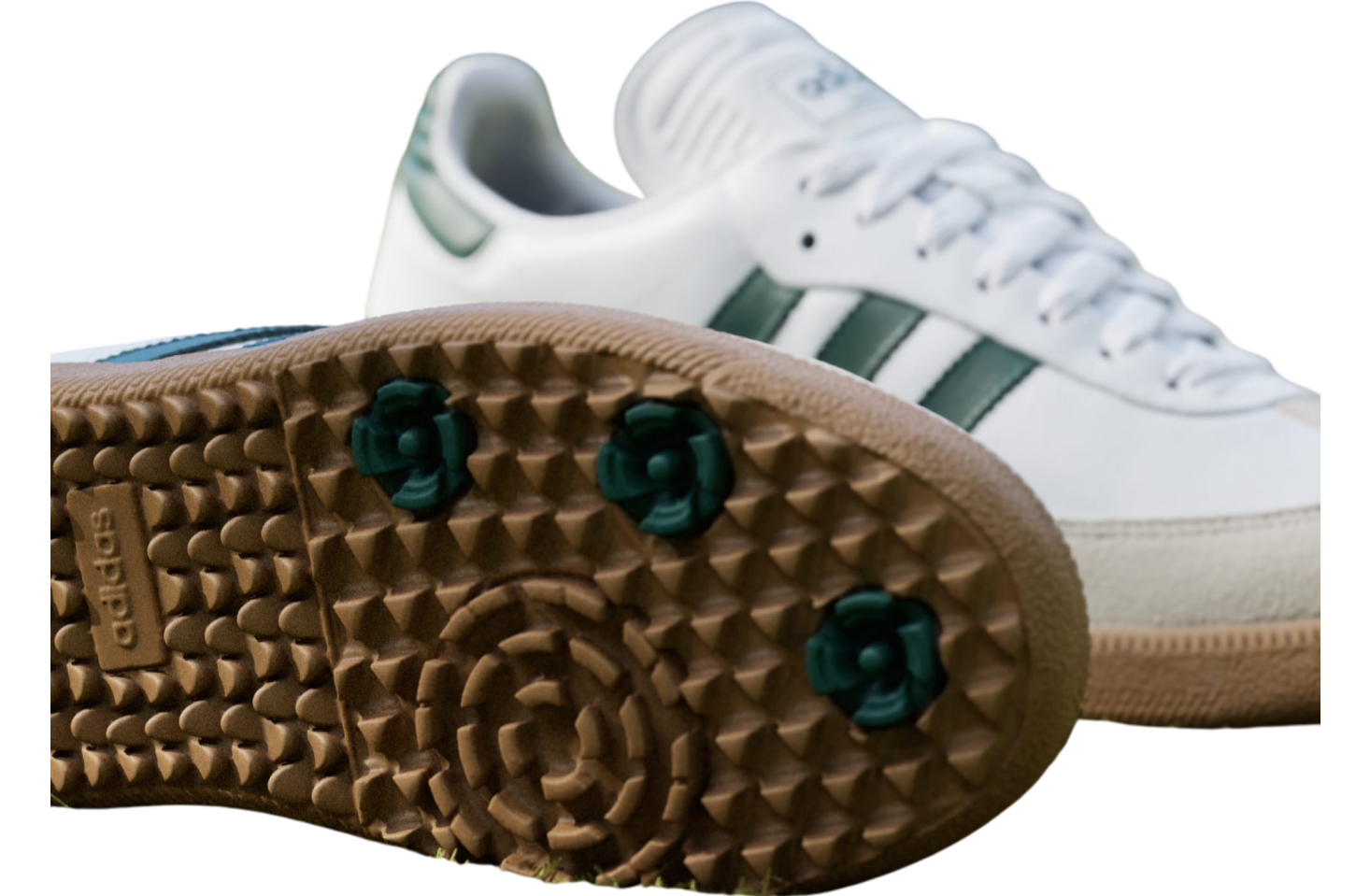 Adidas Samba Spikeless Cloud White / Collegiate Green