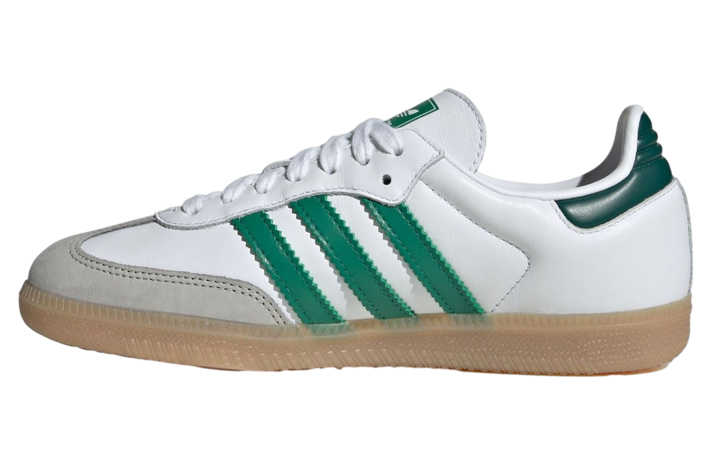 Adidas Samba White / Bright Green