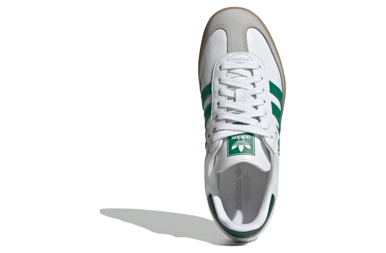 Adidas Samba White / Bright Green
