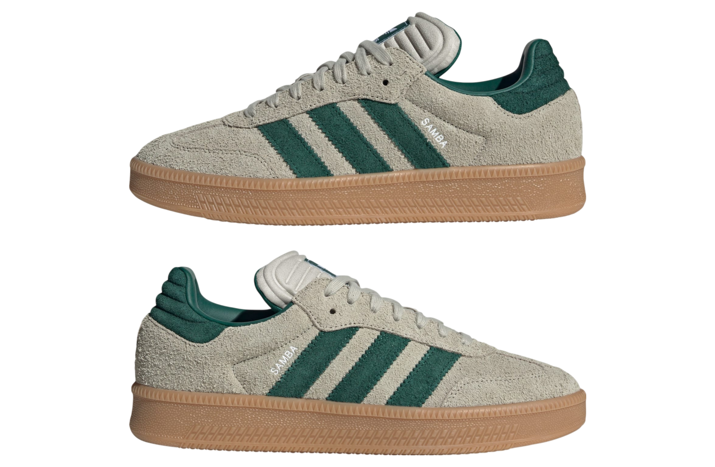 Adidas Samba Xlg Putty Grey / Collegiate Green