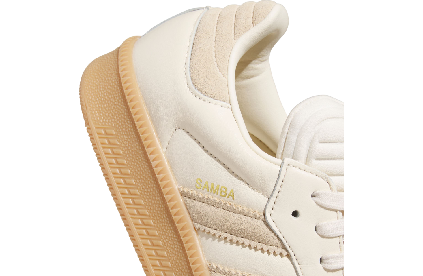 Adidas Samba Xlg WMNS Wonder White Magic Beige Gum Aug 2024 JI0473 KicksOnFire