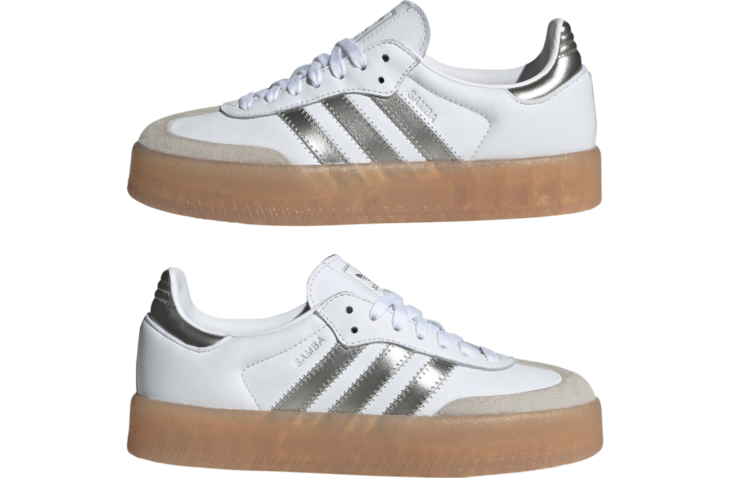Adidas Sambae Wmns Cloud White / Silver Metallic / Gum