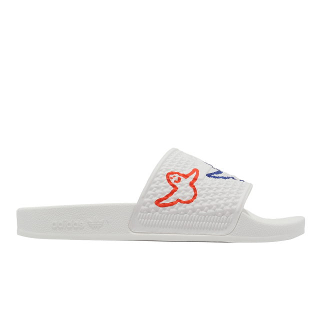 adidas Shmoofoil Slide Cloud White Bright Red