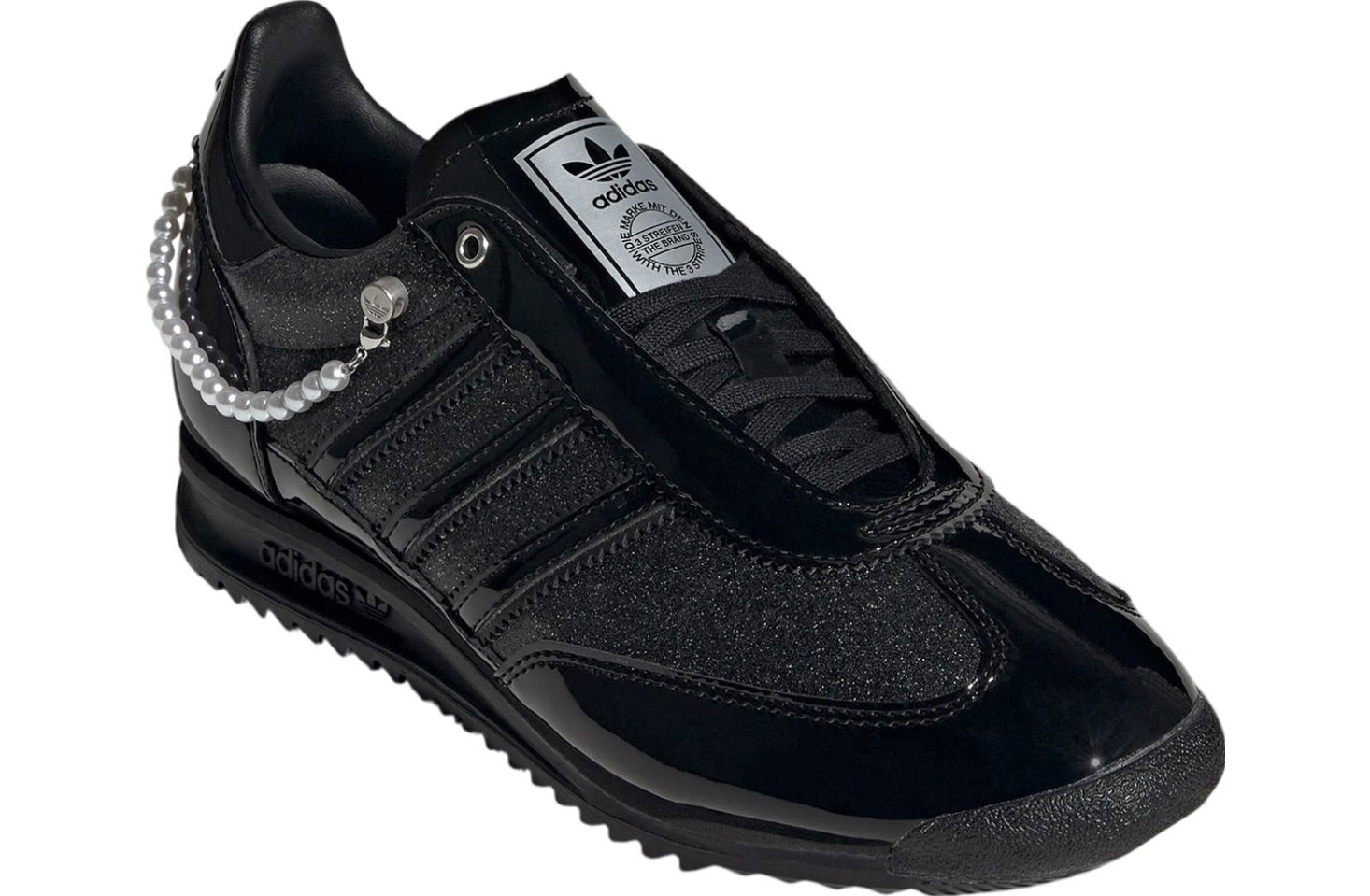 Adidas SL 72 Black Patent Pearls