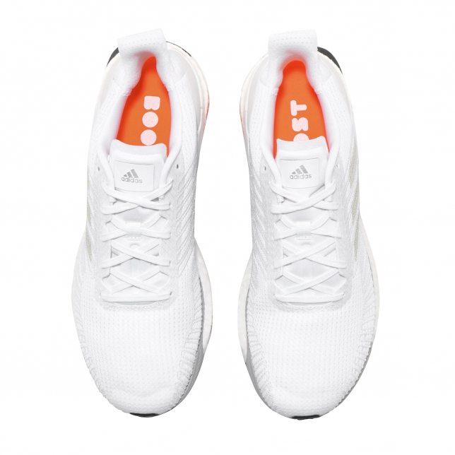 adidas Solar Boost 19 Cloud White Grey One Solar Orange G28058