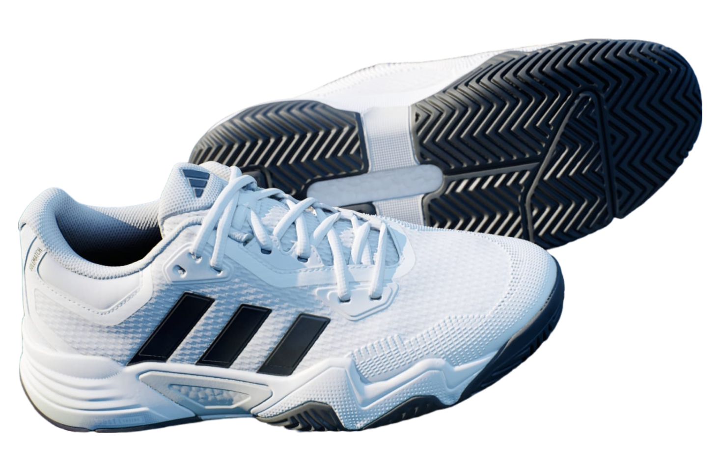 Adidas Solematch Control 2 Tennis Cloud White / Black Blue Met.