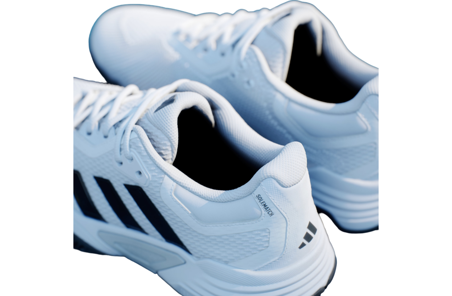 Adidas Solematch Control 2 Tennis Cloud White / Black Blue Met.