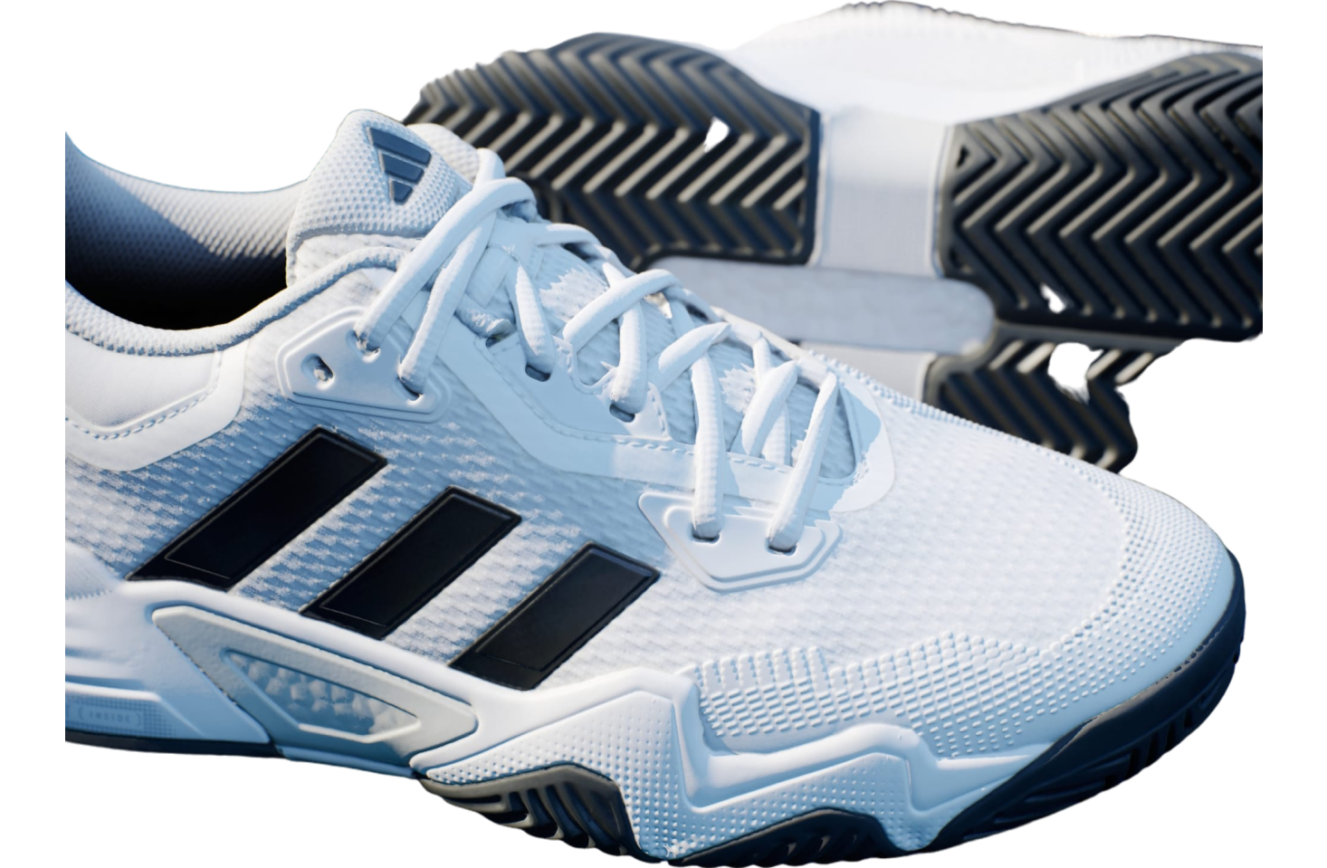 Adidas Solematch Control 2 Tennis Cloud White / Black Blue Met.