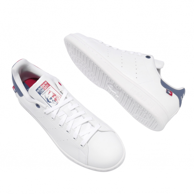 adidas Stan Smith Footwear White Scarlet Crew Blue FX5548