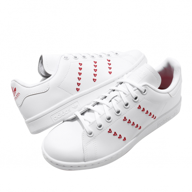 adidas Stan Smith GS Cloud White Lush Red - Apr 2020 - EG6495