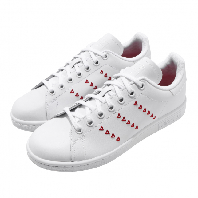 adidas Stan Smith GS Cloud White Lush Red - Apr 2020 - EG6495
