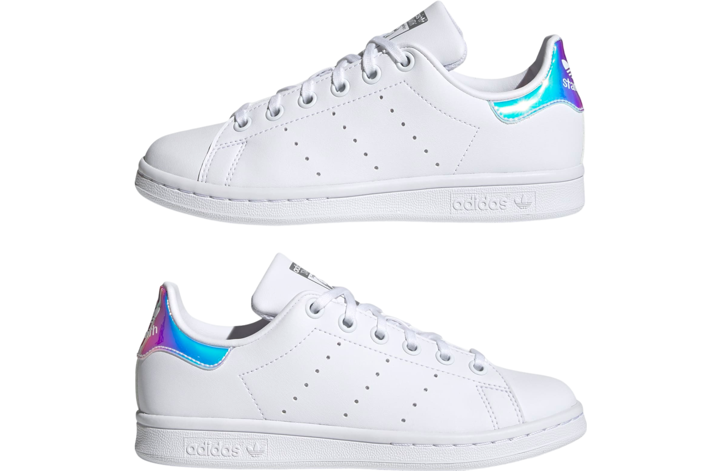 Adidas Stan Smith Gs Cloud White / Silver Metallic