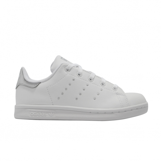 adidas Stan Smith GS Footwear White Silver Metallic - Feb 2022 - FW0743