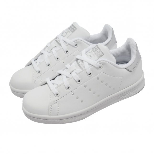 adidas Stan Smith GS Footwear White Silver Metallic - Feb 2022 - FW0743