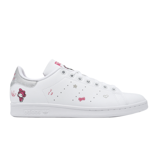 Adidas Stan Smith J White / Black / Pink - Dec 2023 - IG8407 -  KicksOnFire.com