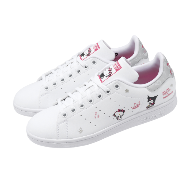 Adidas Stan Smith J White / Black / Pink - Dec 2023 - IG8407