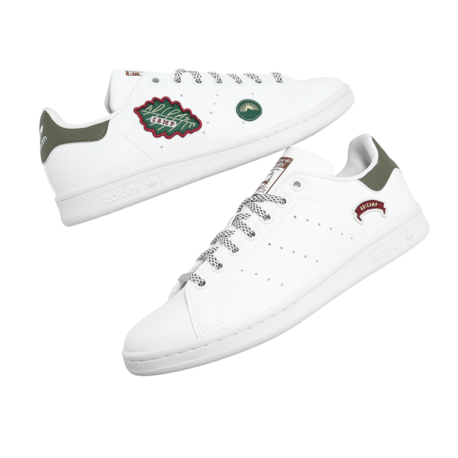 Adidas Stan Smith J White / Olive Strata