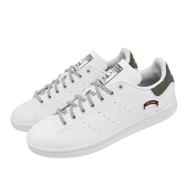 Adidas Stan Smith J White / Olive Strata