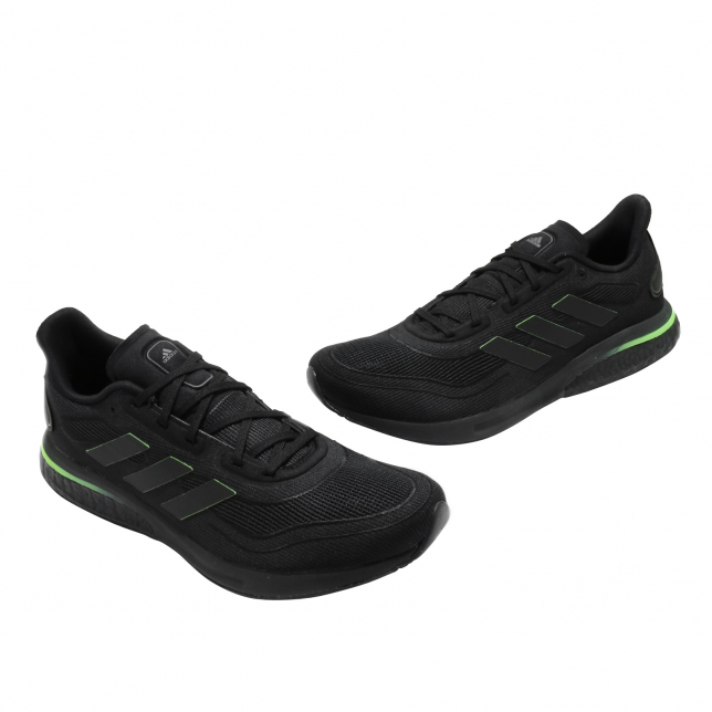 adidas Supernova Core Black Signal Green