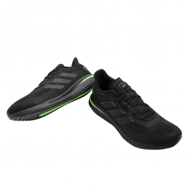 adidas Supernova Core Black Signal Green