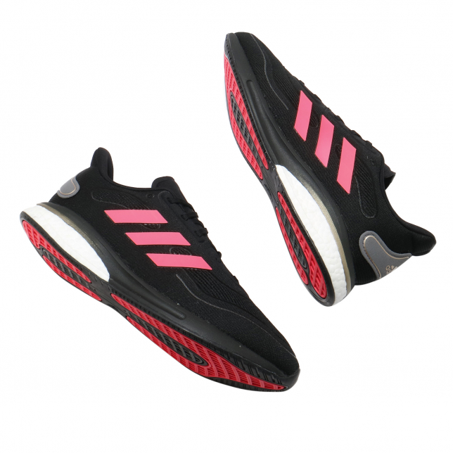 adidas Supernova Core Black Signal Pink