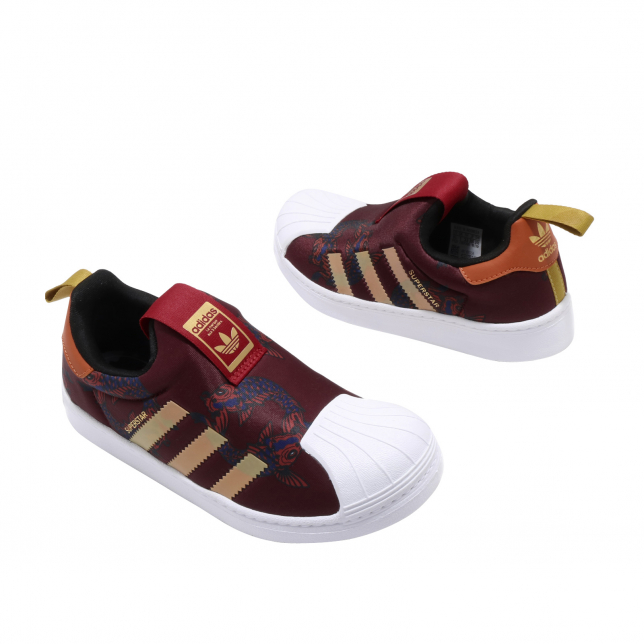 adidas Superstar 360 GS Collegiate Burgundy Gold Metallic