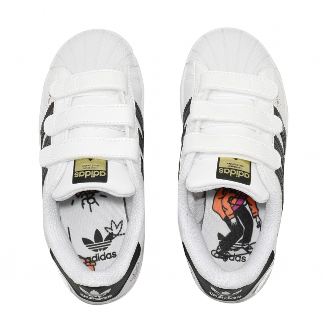 adidas Superstar CF GS Footwear White Core Black Gold Metallic