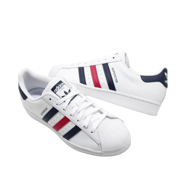 adidas Superstar Cloud White Scarlet