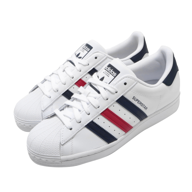 adidas Superstar Cloud White Scarlet