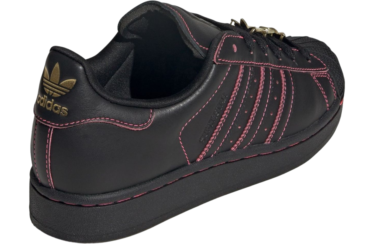 Adidas Superstar Core Black / Gold / Red